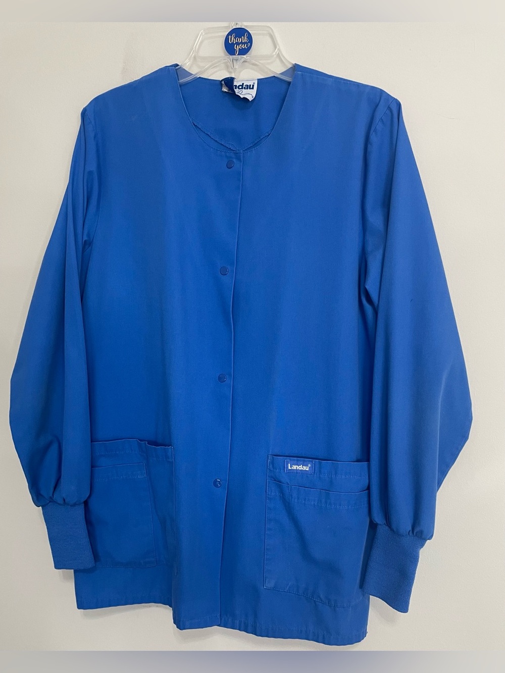 Landau Royal‎ Blue Scrub Jacket~ Size Medium